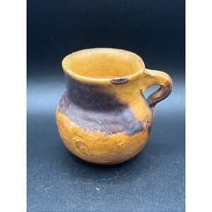 Mexican Pottery Mini Pot Pitcher Clay Pottery-Toothpick / Match Holder Vintage